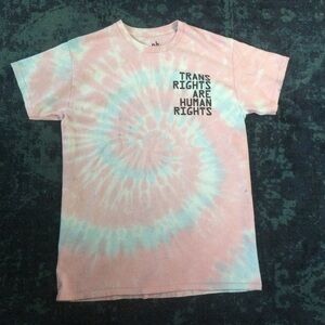 Trans Rights Medium Tie Dye TShirt